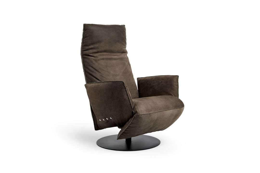 bullfrog Funktionssessel Baboo "breit", Nubukleder Crazy Nubuk schoko, 0318-170F 2510/25