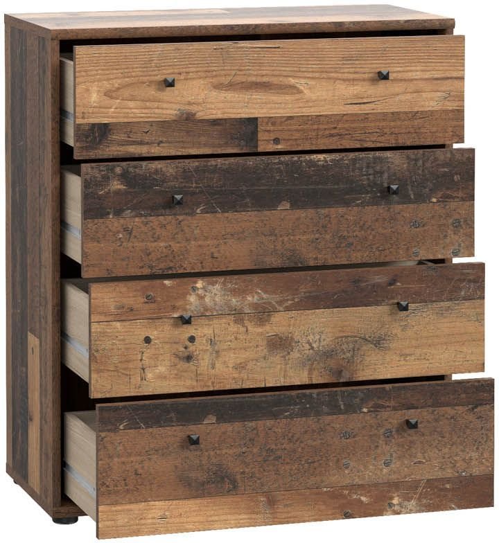 Forte Kommode Tempra 2 Old Wood Vintage 73,7 x 85,5 cm