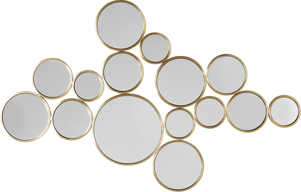 Spiegel gold - 38 x 93 cm - KARE Bubbles Brass