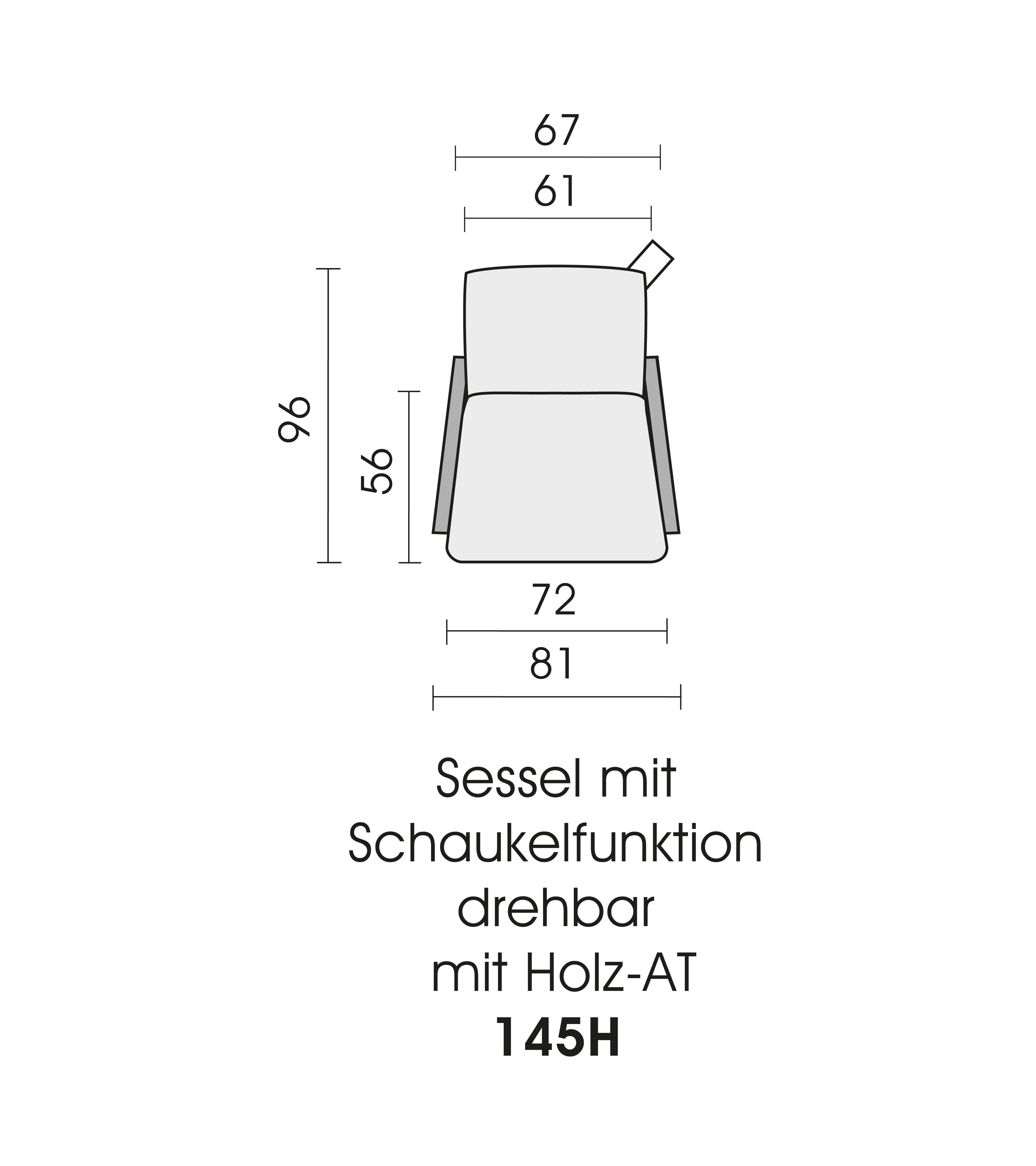 bullfrog Sessel Twister, Nubukleder Crazy Nubuk graphit, 1517-145H 2510/73