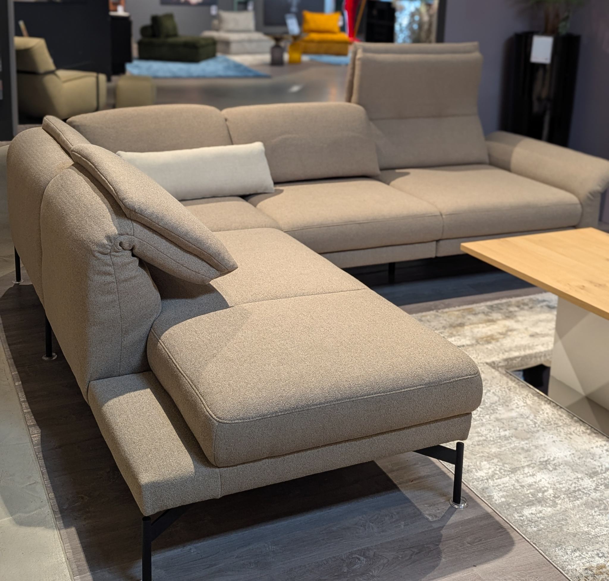 Himolla Ecksofa 1462 BRAVA -  Stoff 08 Nomi mocca