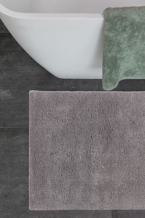 Schöner Wohnen Kollektion Badteppich Uni Hellgrau , 60 x 90 cm, 1940055190042/18860