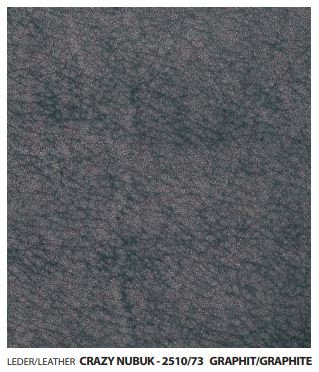 bullfrog Sessel Twister, Nubukleder Crazy Nubuk graphit, 1517-145H 2510/73
