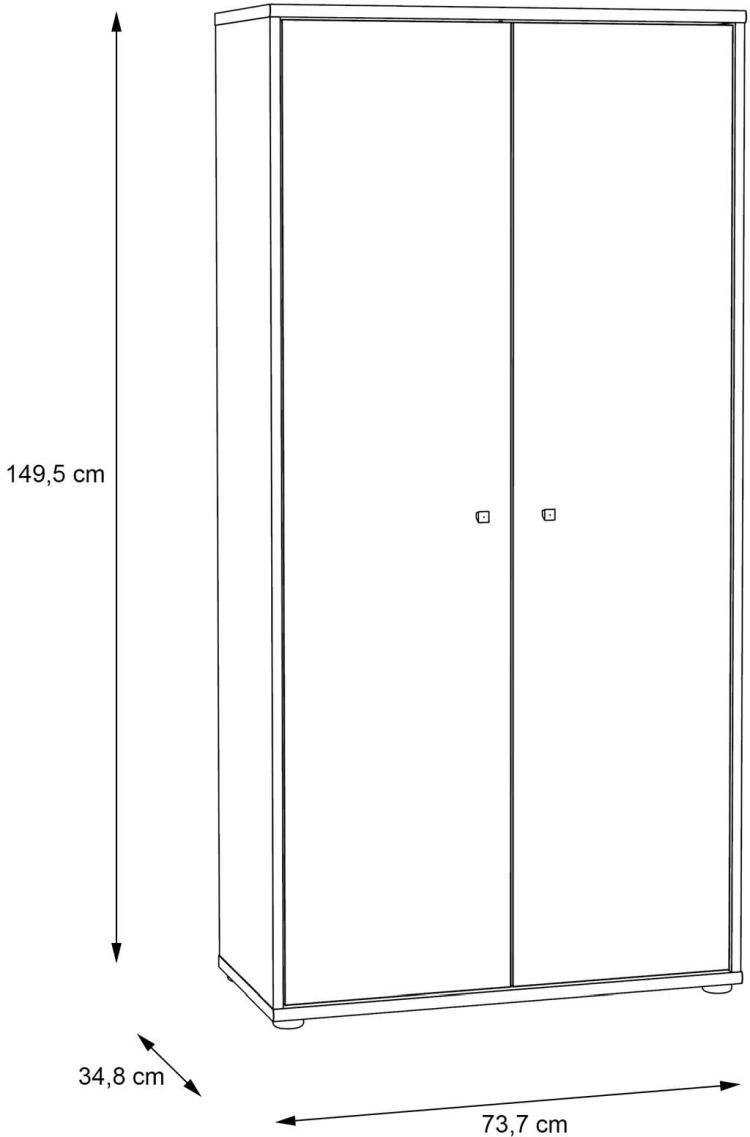 Forte Kommode DF Tempra 2 Sonoma Eiche NB 73,7 x 149,5 cm