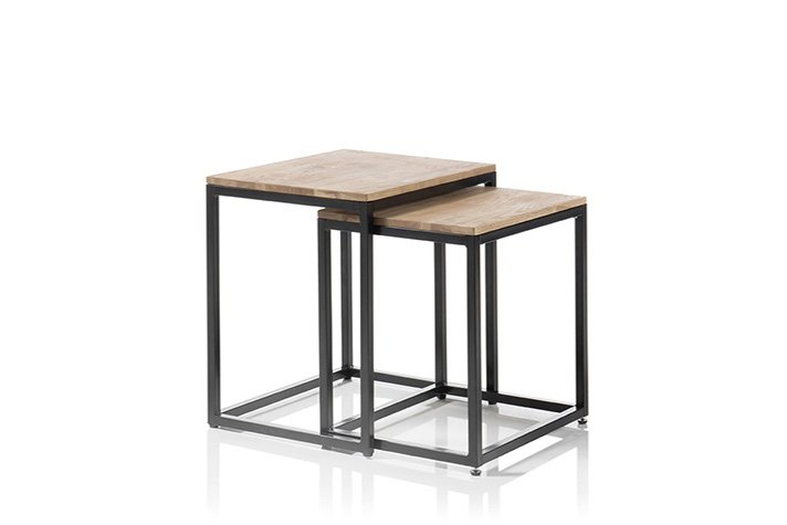 MCA furniture Couchtisch 2er Set Sakura asteiche Massiv