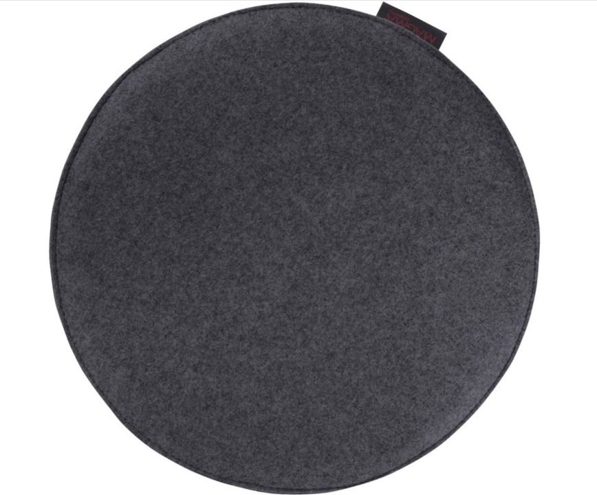 Magma 2er Set Sitzkissen Avaro Anthrazit Rund Ø 35 cm