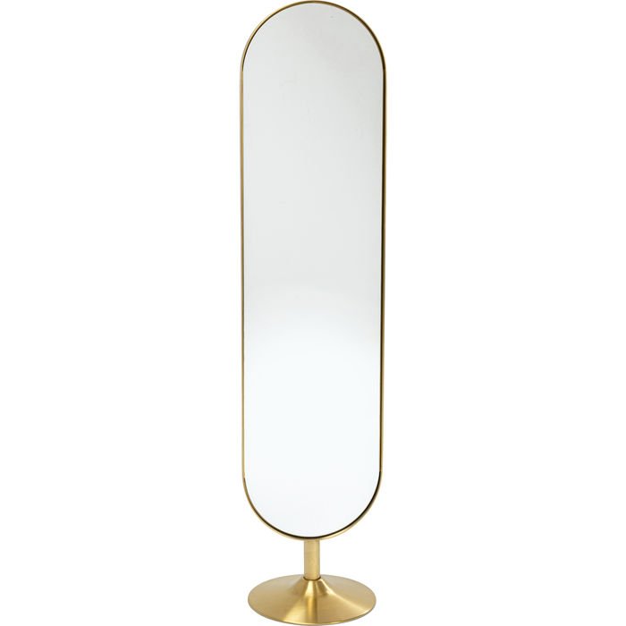 KARE Standspiegel Curve messing 170 x 40 cm