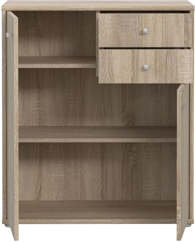 Forte Kommode Tempra 2 Sonoma Eiche NB 73,7 x 85,5 cm