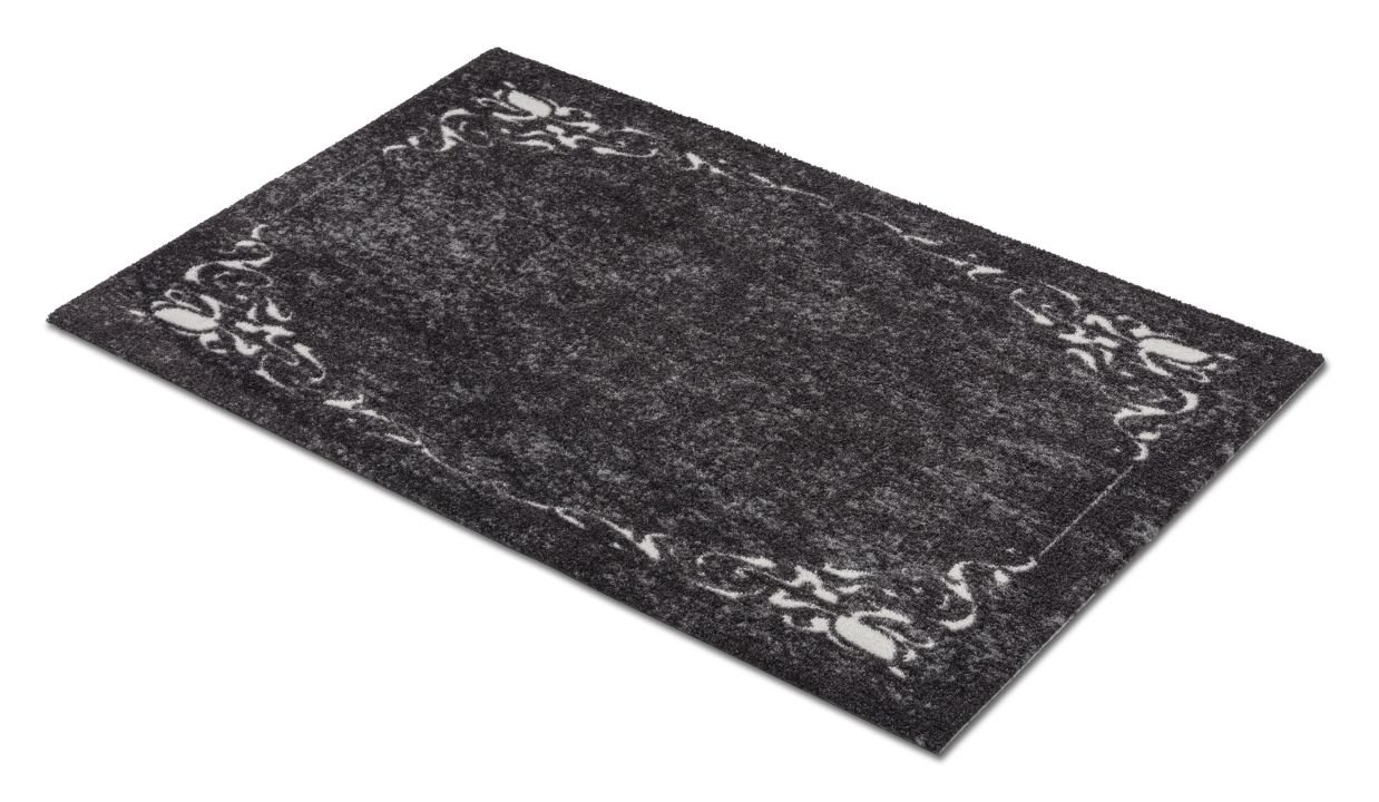 Astra Türmatte Ornamentbordüre schwarz , 66 x 110 cm, Miabella 1669068727044