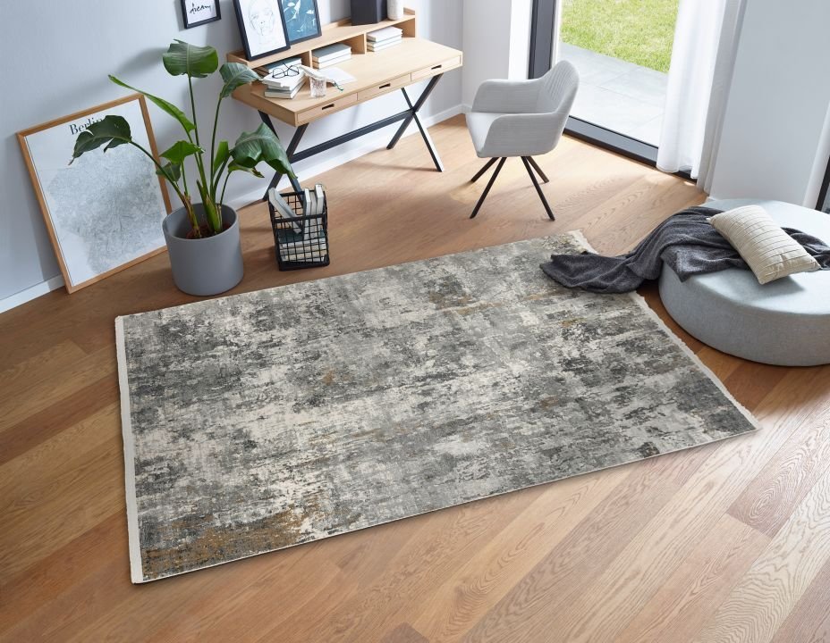 Astra Teppich Positano Allover anthrazit/creme 80 x 150 cm