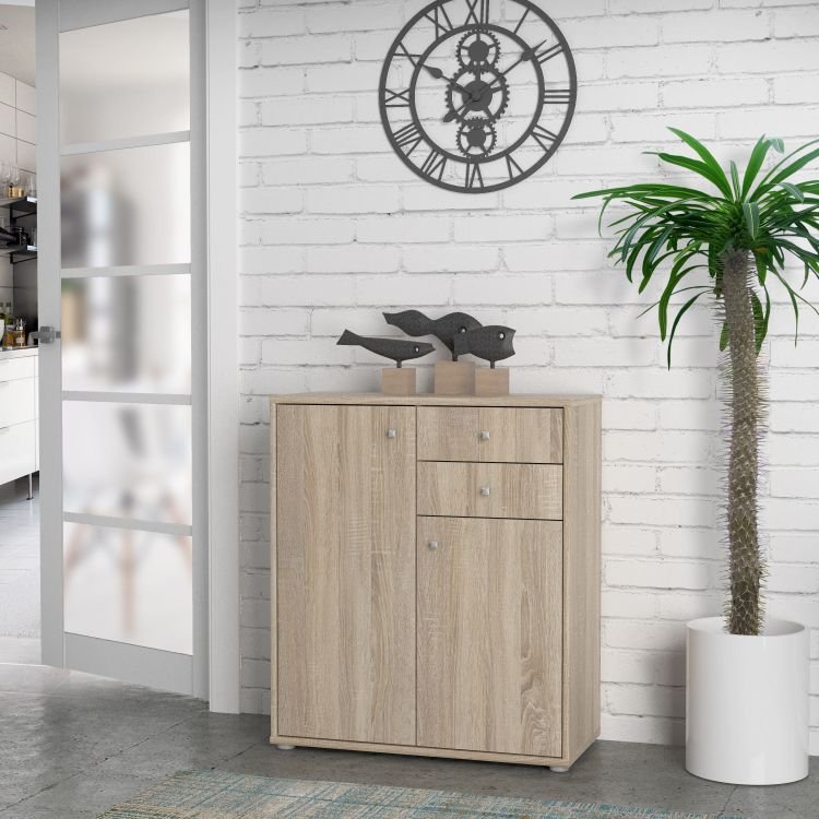 Forte Kommode Tempra 2 Sonoma Eiche NB 73,7 x 85,5 cm