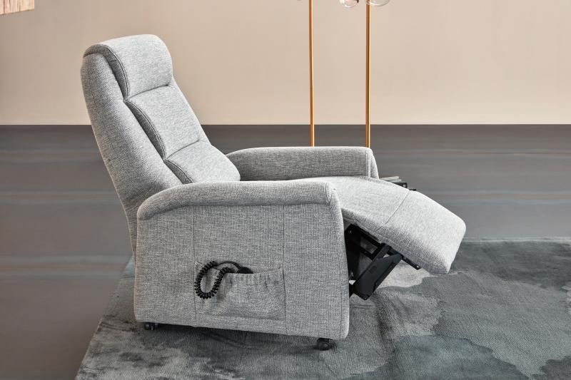 Himolla Fernsehsessel CUMULUS QUARTETT - Stoff 10 Kosmos schlamm