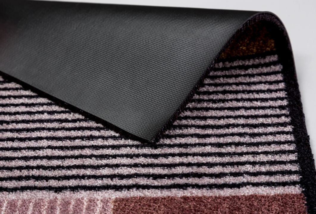 Schöner Wohnen Kollektion Fußmatte Geomix kastanie/rose, 67 x 100 cm, Manhattan 1689068006016