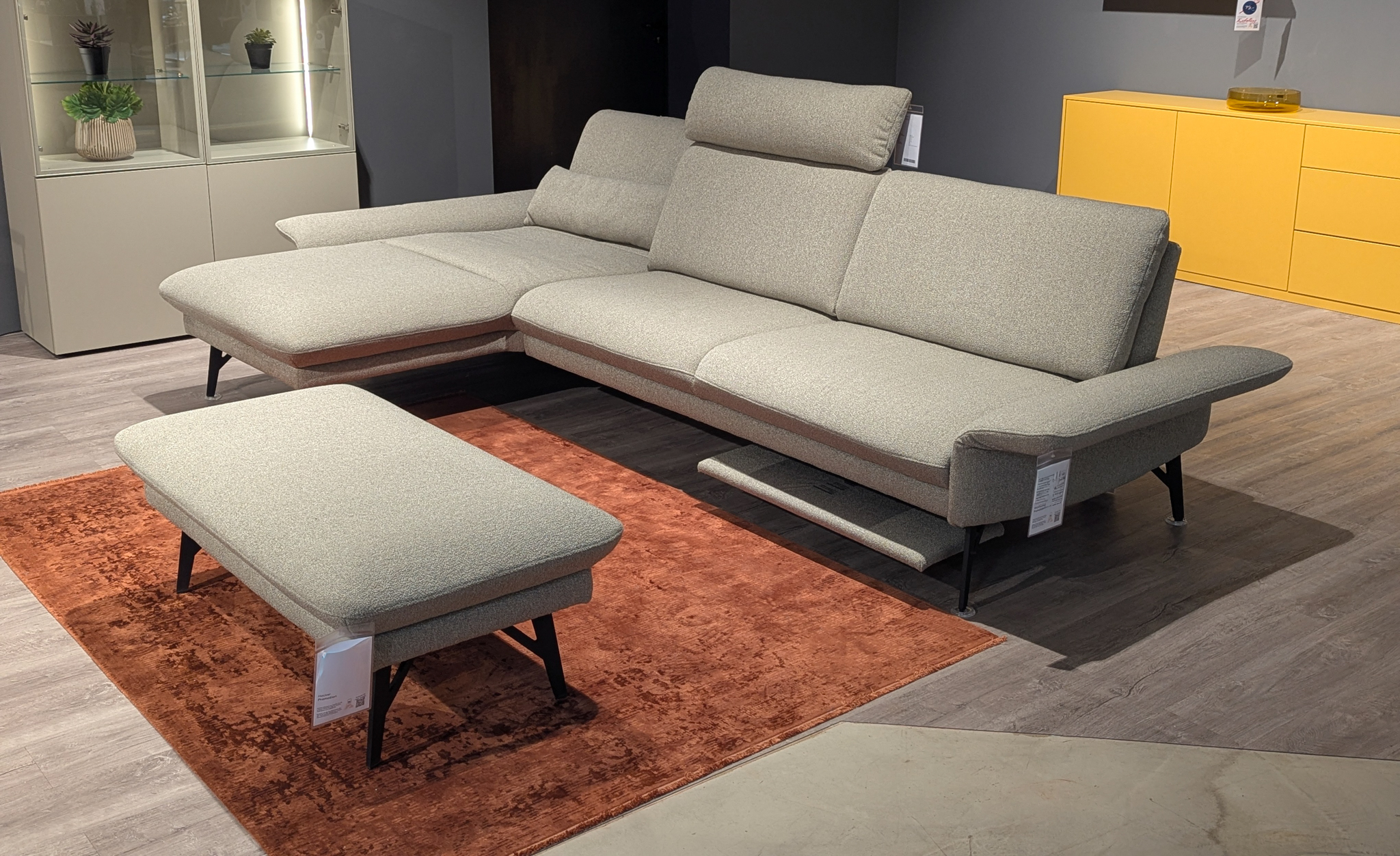 Himolla Wohnlandschaft PROMOTION - mit Sitztiefenverstellung, Seitenteil verstellbar - elektronische Fußteilverstellung