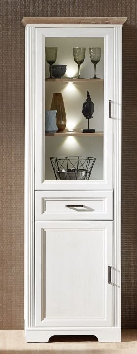 Innostyle Vitrine Jasmin weiß 66 x 204 cm