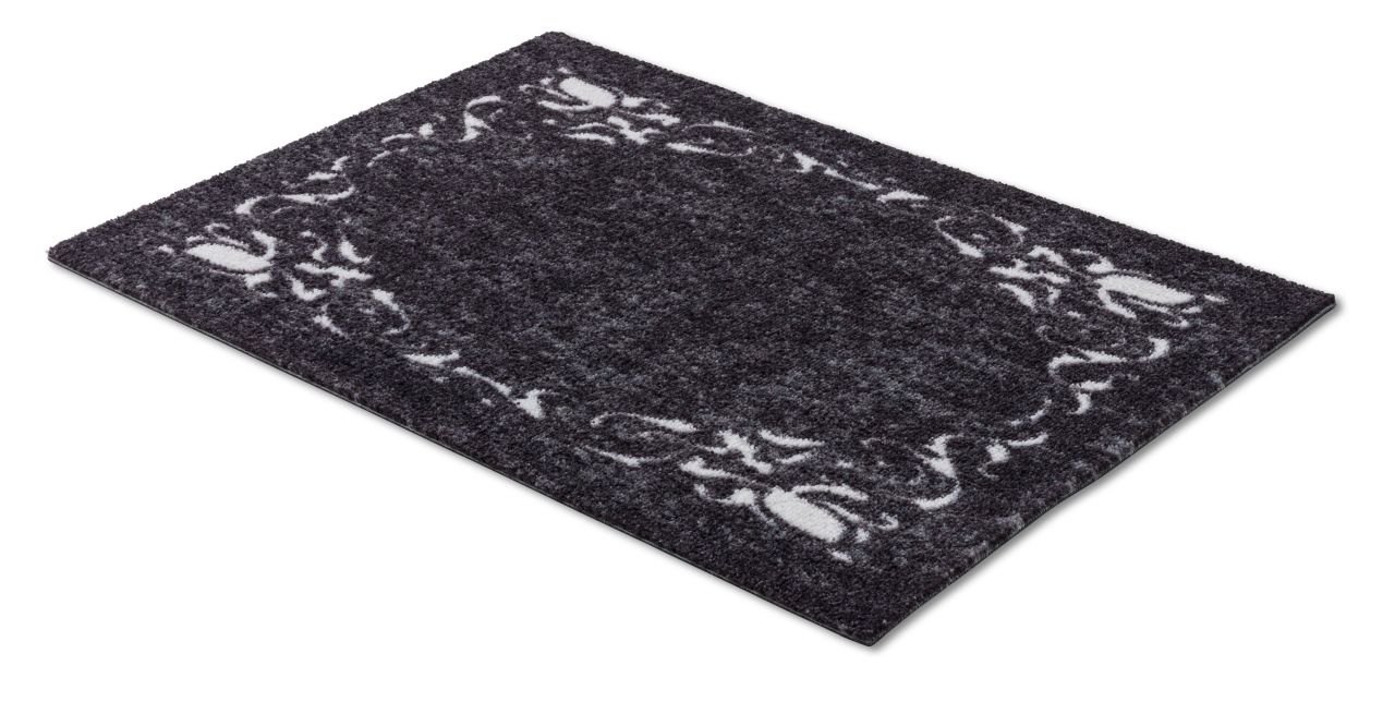 Astra Türmatte Ornamentbordüre schwarz , 50 x 70 cm, Miabella 1669040727044