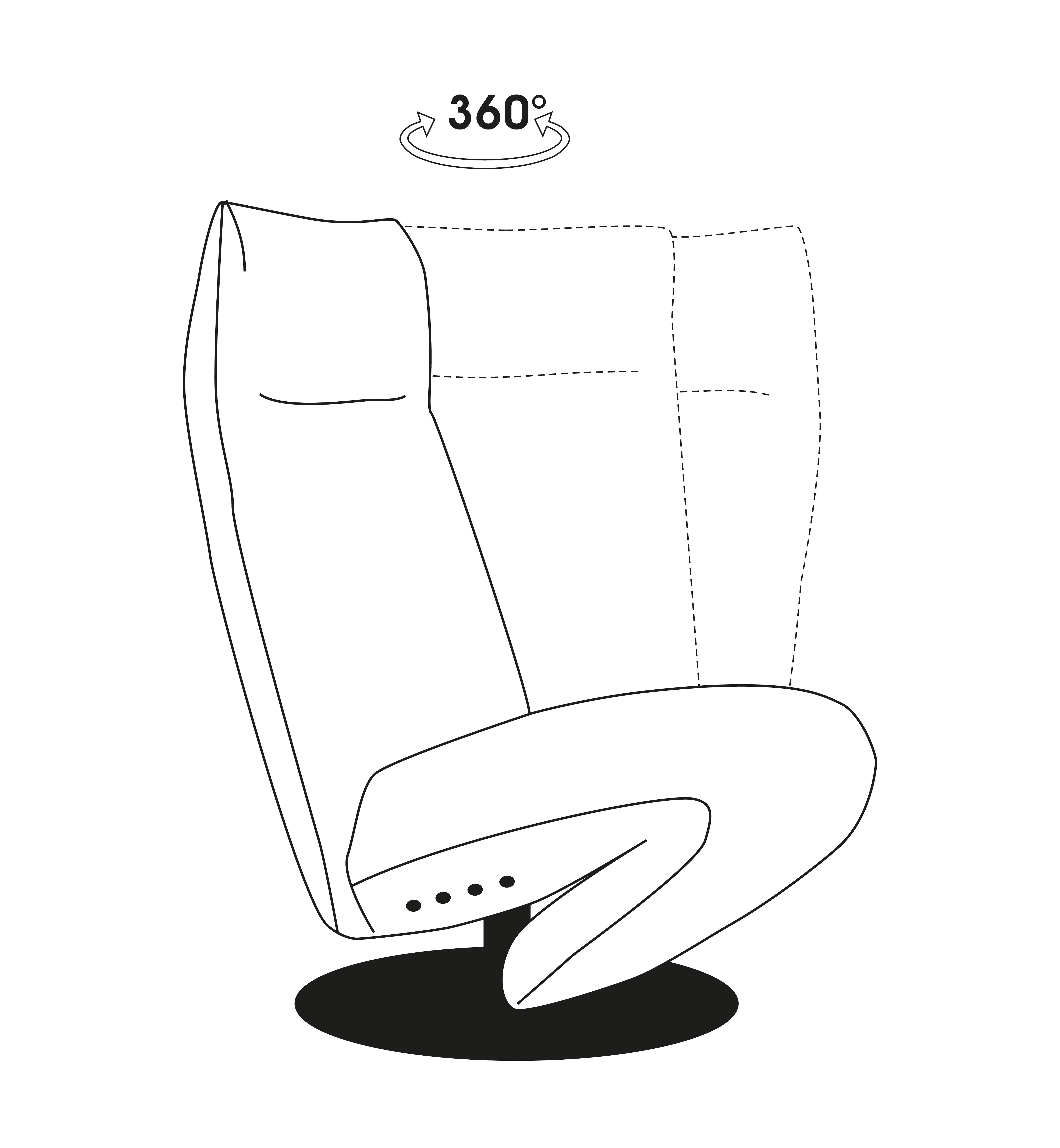 bullfrog Funktionssessel Baboo "breit", Nubukleder Crazy Nubuk schoko, 0318-170F 2510/25