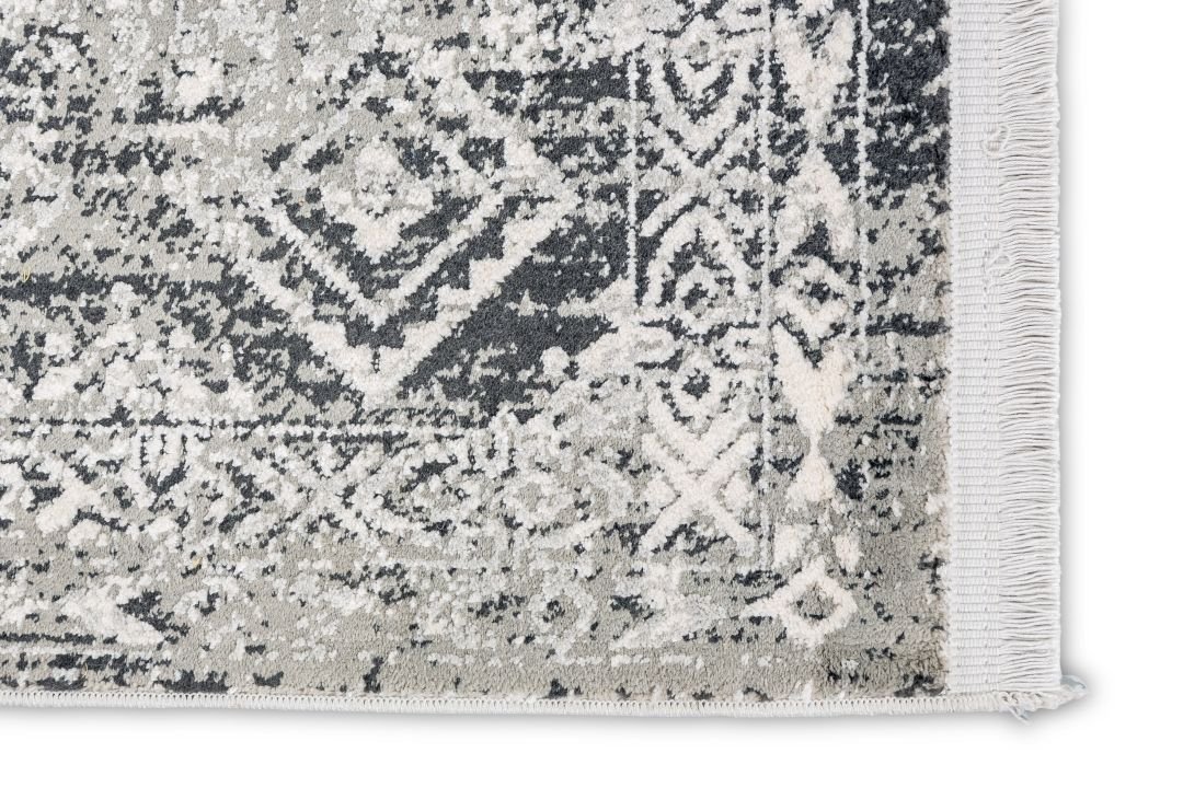 Astra Teppich Positano Bordüre grau/crem 160 x 230 cm