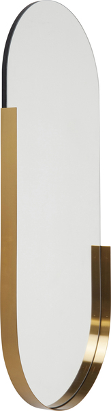 Spiegel gold - 50 x 114 cm - KARE Hipster Oval