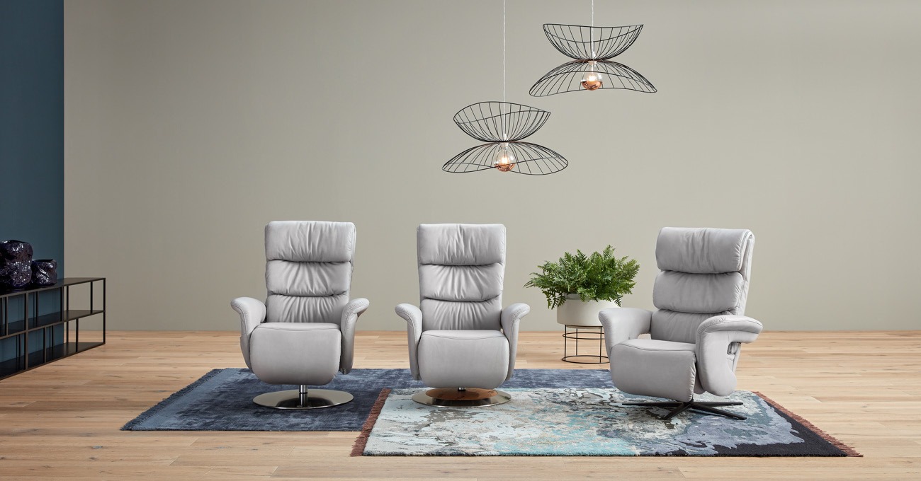Himolla Relax-Sessel EASY SWING - Rücken und Fußteil getrennt elektrisch verstellbar - Ausführung XL