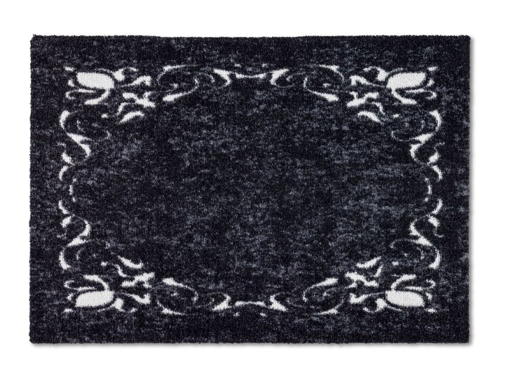 Astra Türmatte Ornamentbordüre schwarz , 50 x 70 cm, Miabella 1669040727044
