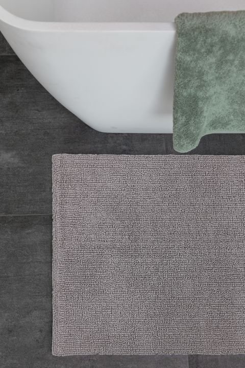 Schöner Wohnen Kollektion Badteppich Uni Hellgrau , 60 x 90 cm, 1940055190042/18860