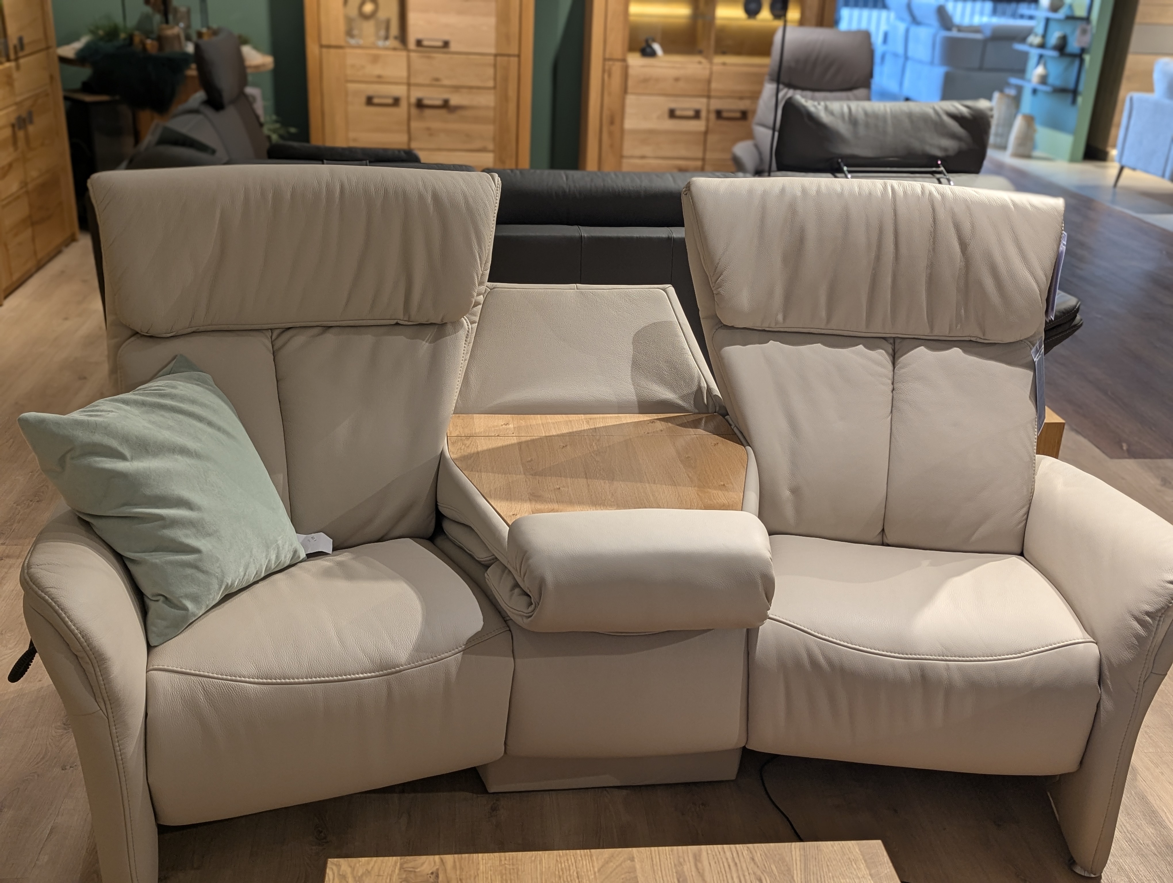 Himolla Trapez-Sofa CANSAS 1 -  Longru Nebel 24