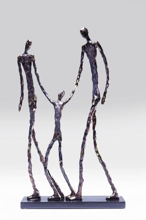 Deko Objekt schwarz - 47 cm - KARE Elements Happy Family