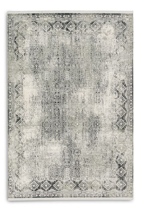 Astra Teppich Positano Bordüre grau/crem 160 x 230 cm