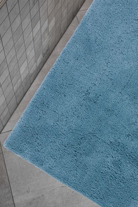 Schöner Wohnen Kollektion Badteppich Uni Hellblau , 60 x 90 cm, 1940055190023/18863