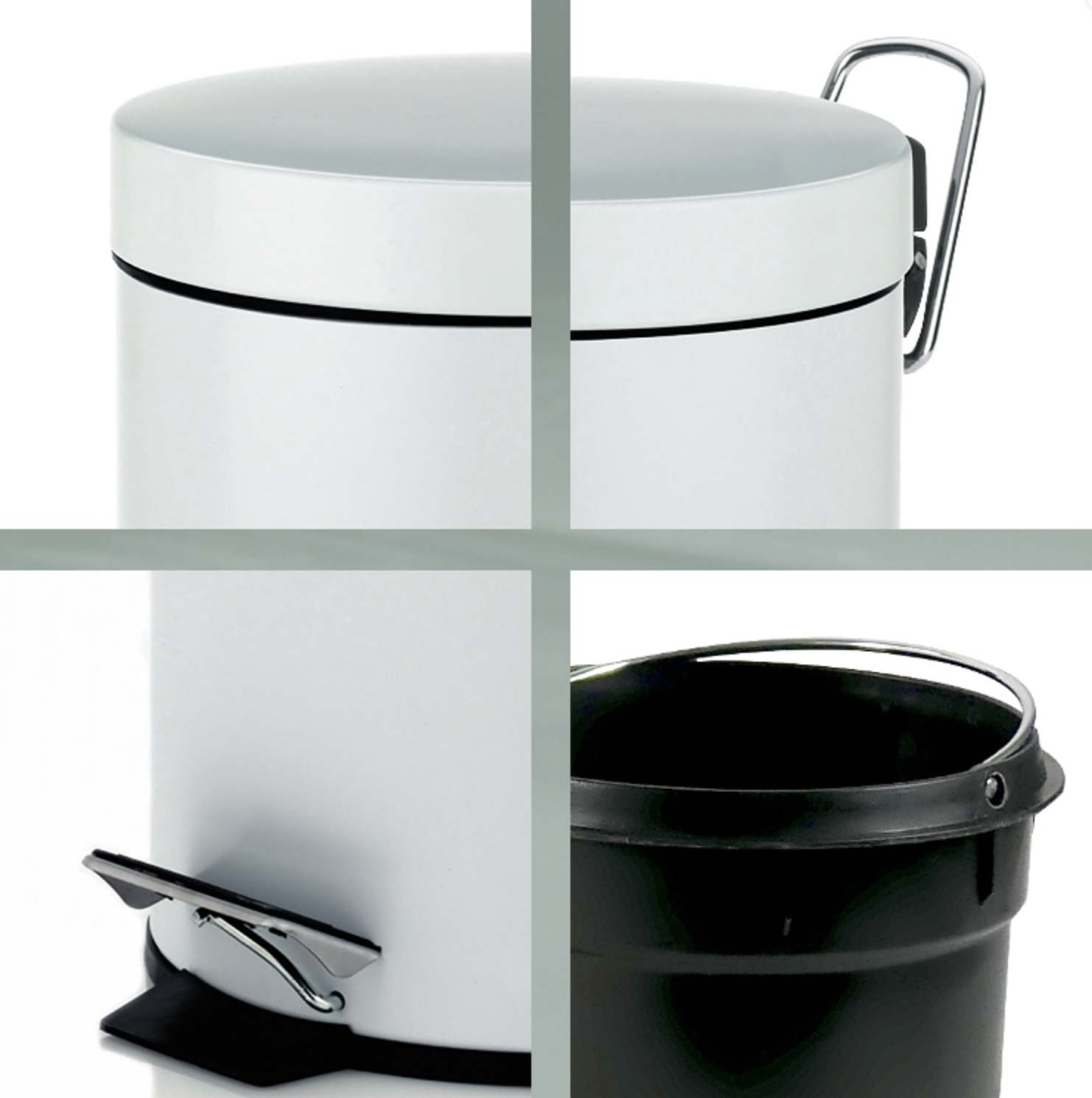 Kosmetikeimer 3L weiß matt - Kela Monaco