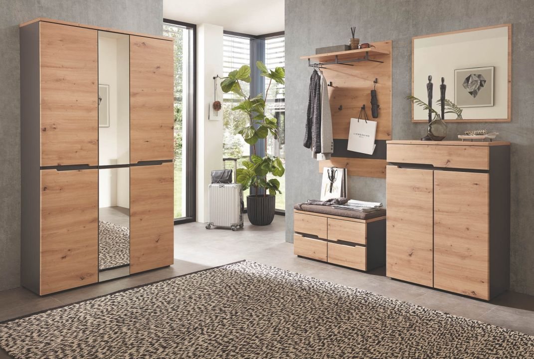 Innostyle Garderobenkombination II Memphis Artisan Eiche 295 x 192 cm