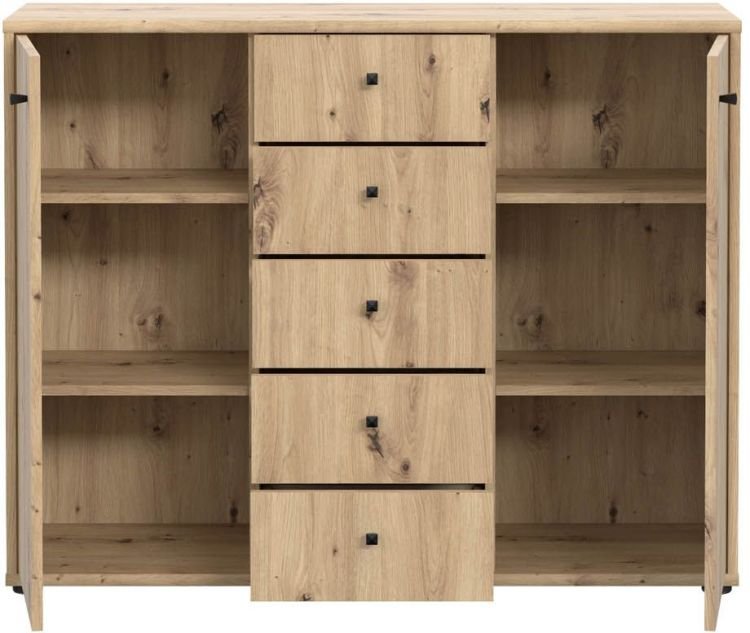 Forte Kommode Tempra 2 Artisan Eiche NB 108,8 x 85,5 cm