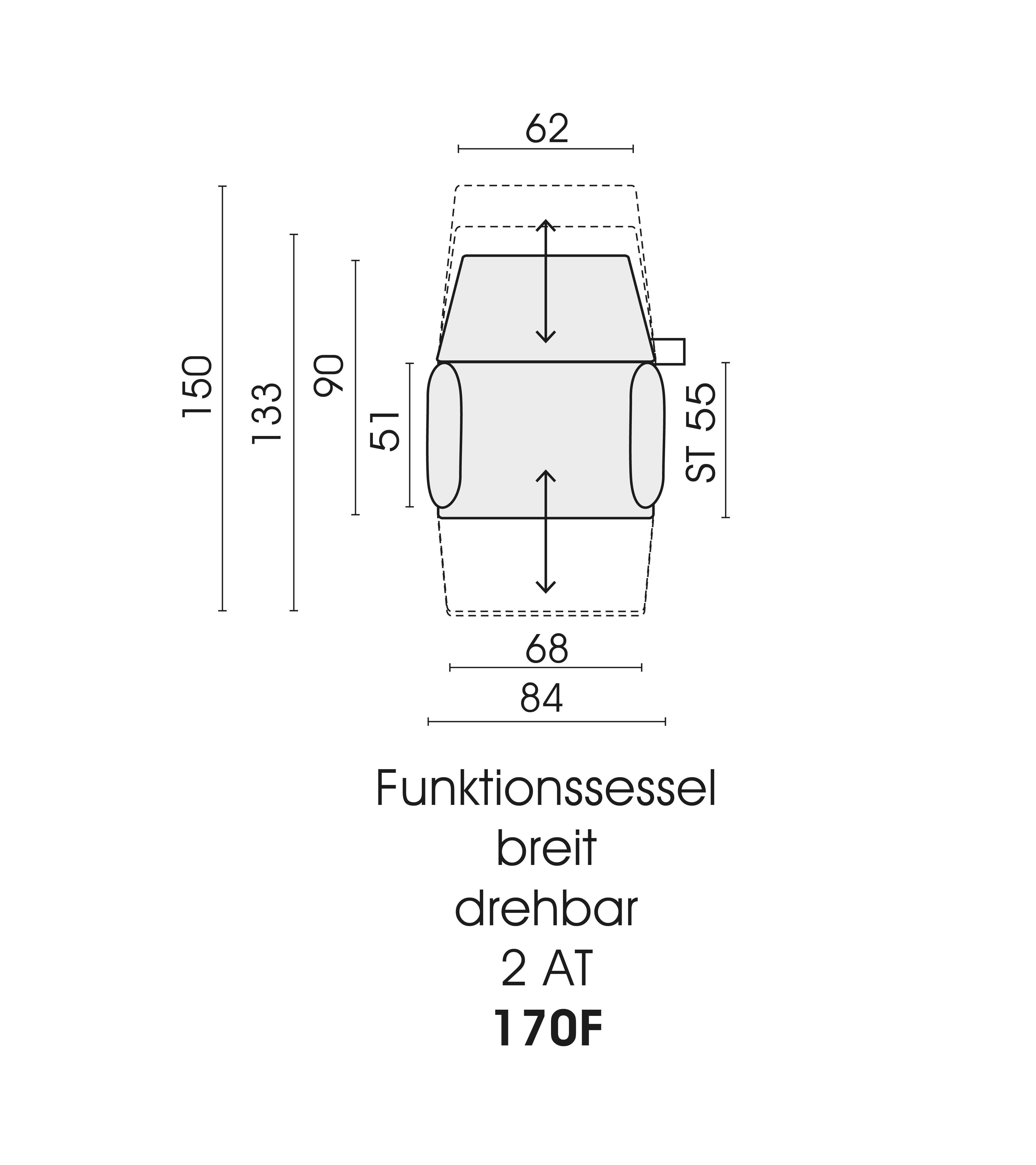 bullfrog Funktionssessel Baboo "breit", Nubukleder Crazy Nubuk schoko, 0318-170F 2510/25
