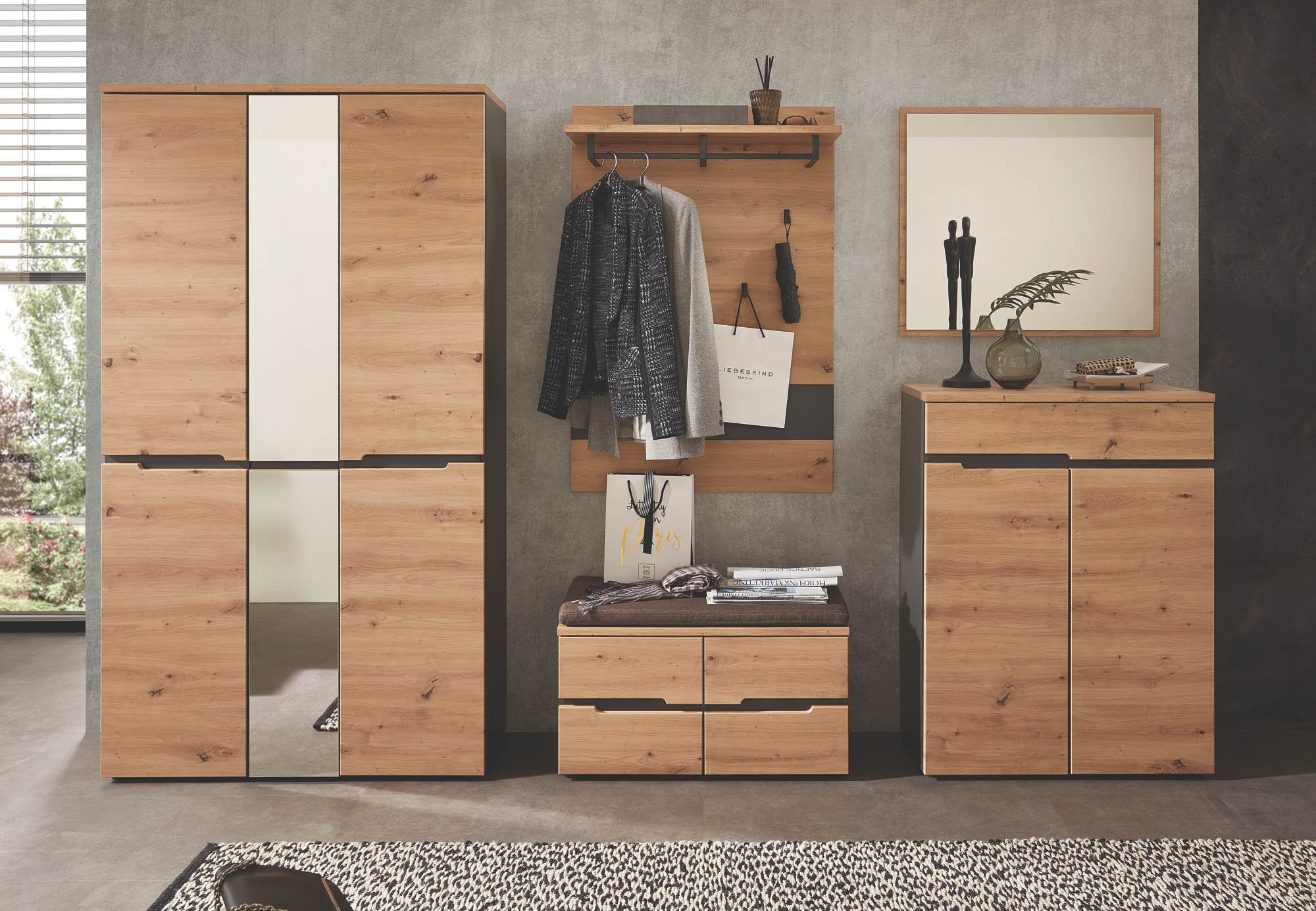 Innostyle Spiegel Memphis Artisan Eiche 80 x 70 cm