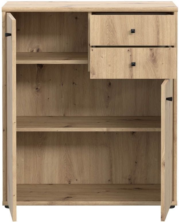 Forte Kommode Tempra 2 Artisan Eiche NB 73,7 x 85,5 cm